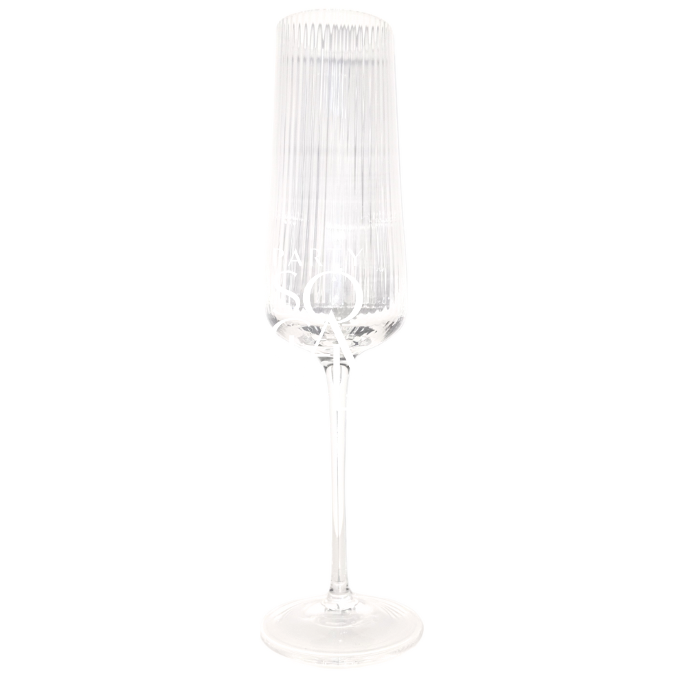 Clear Lined Glasses, a minimalist wine glass with a slender stem, designed for a modern touch, ideal for sophisticated events and gatherings.