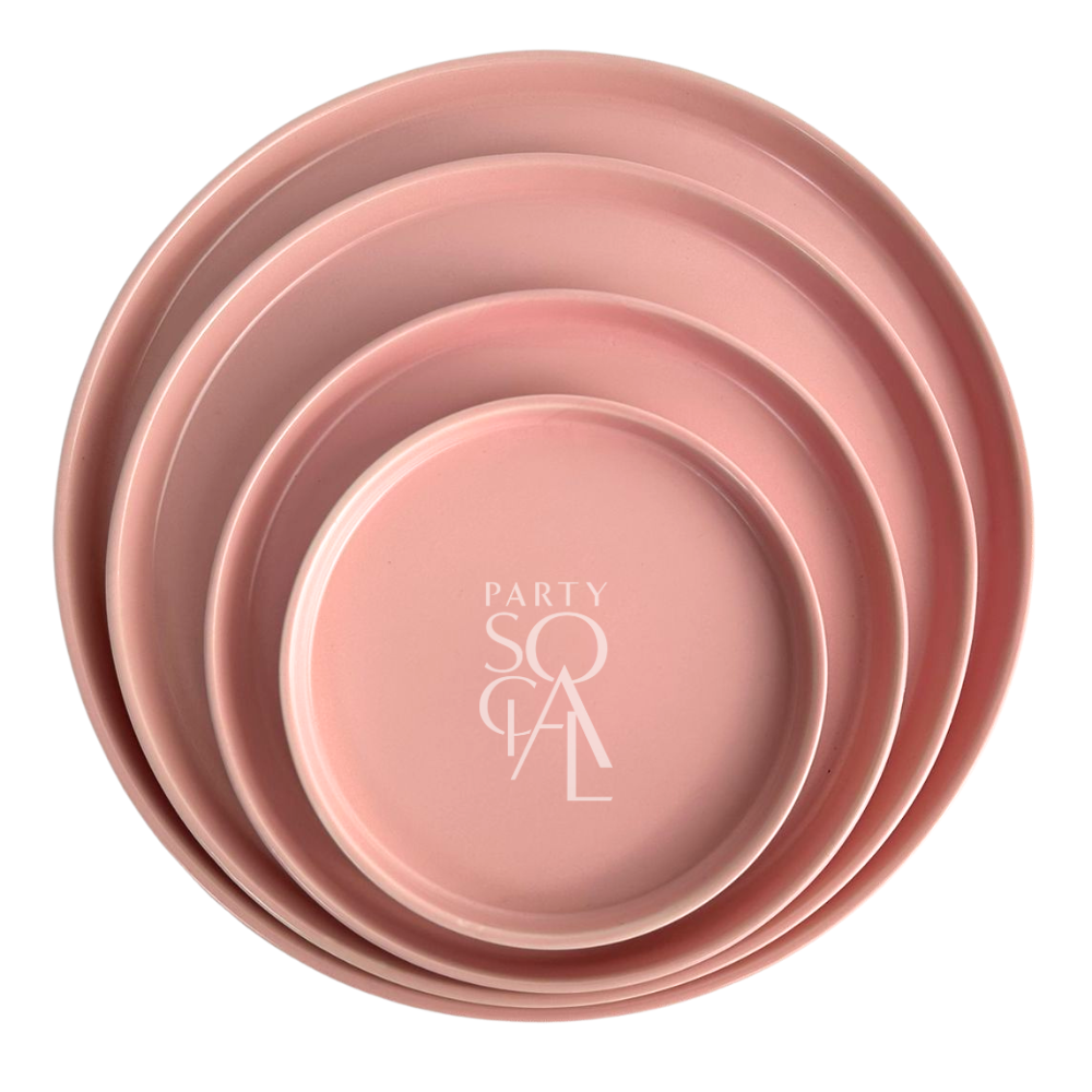 CERAMIC PLATES - PINK