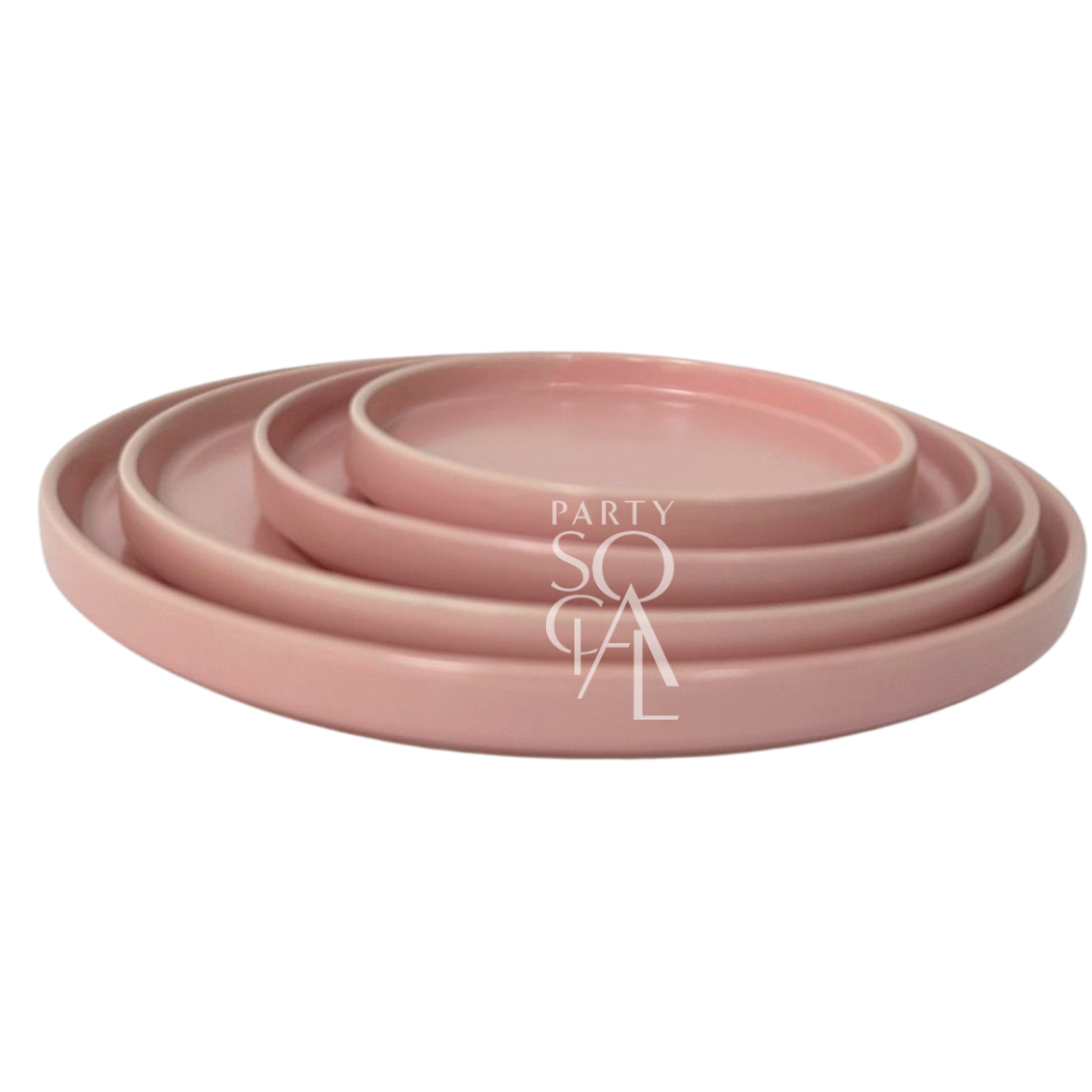 CERAMIC PLATES - PINK