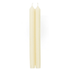 A pair of elegant 12-inch crown candles made with a paraffin and palm wax blend, featuring a lead-free cotton wick for a clean burn. Smokeless and dripless, these candles add warmth and charm to any table setting or décor.