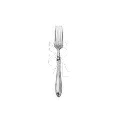 CUTLERY SHERATON: Close-up of a Oneida Sheraton fork, part of an elegant, durable flatware collection suitable for weddings and events.