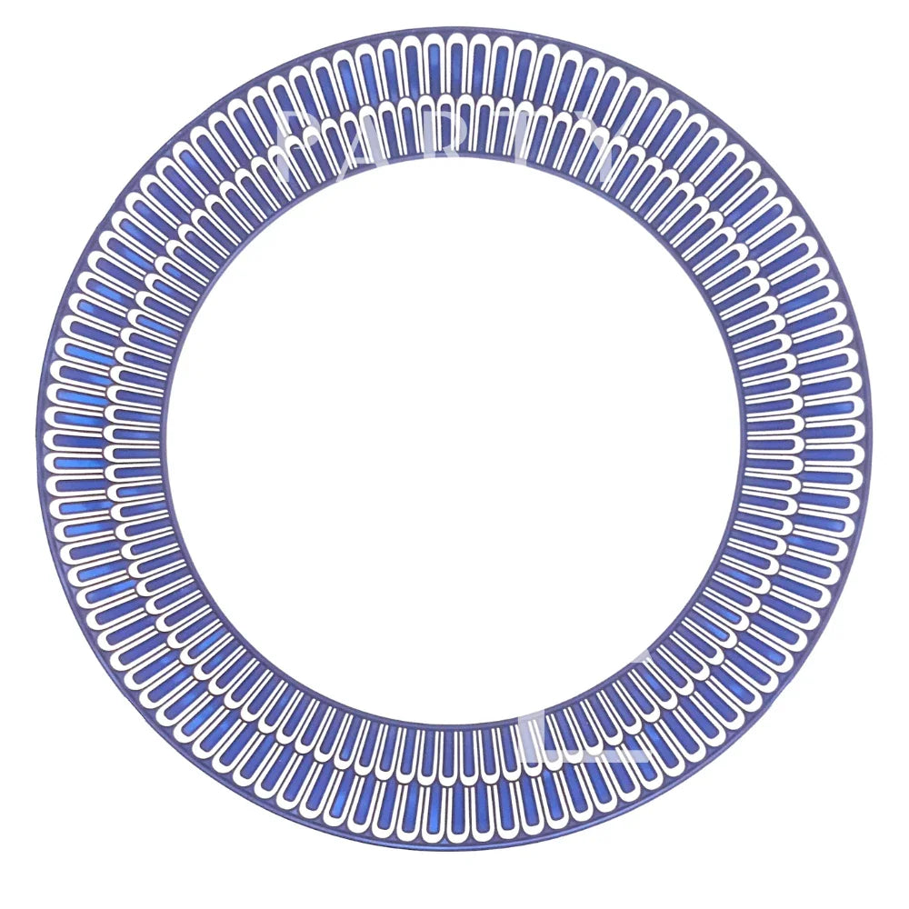 Geometric Blue Plates with bold, symmetrical cobalt and white patterns, perfect for elevating table settings at weddings, birthdays, and special occasions.