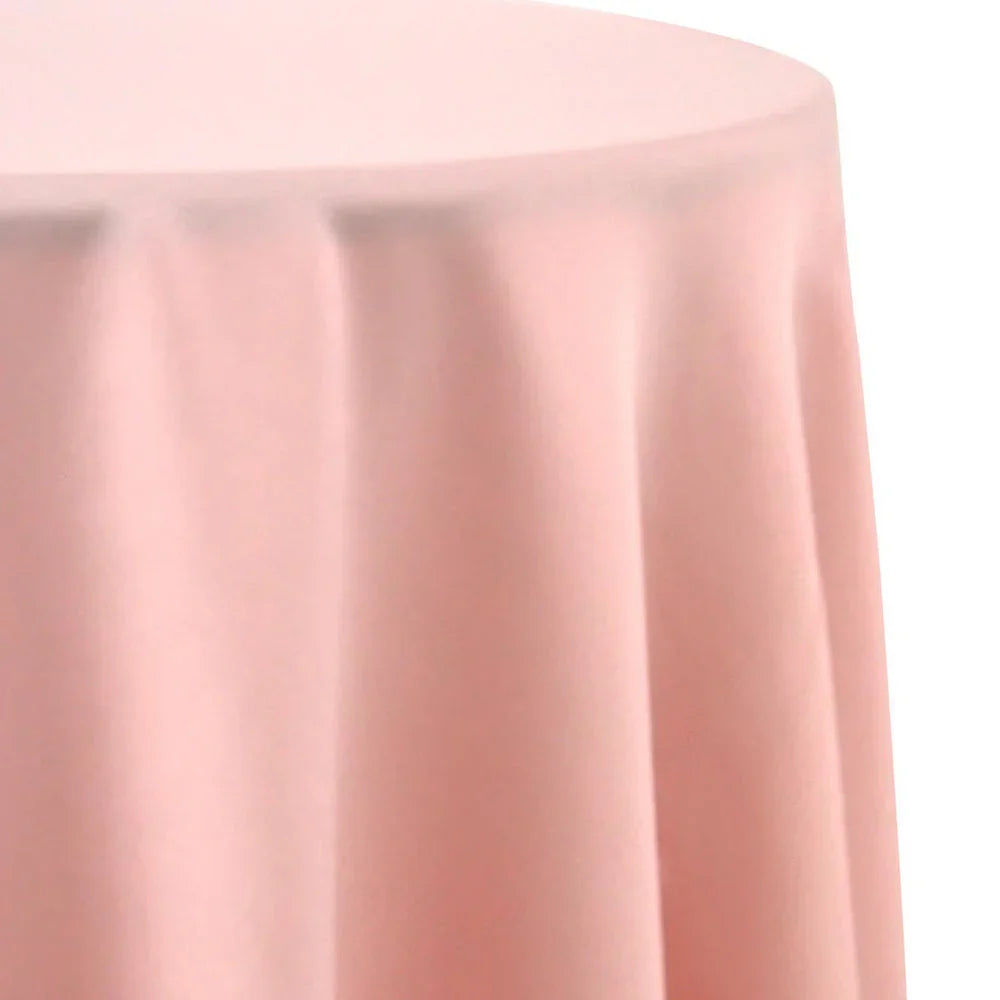 Round tablecloth satin displayed on a white surface, highlighting its premium quality and suitability for enhancing special occasions, available in various colors.