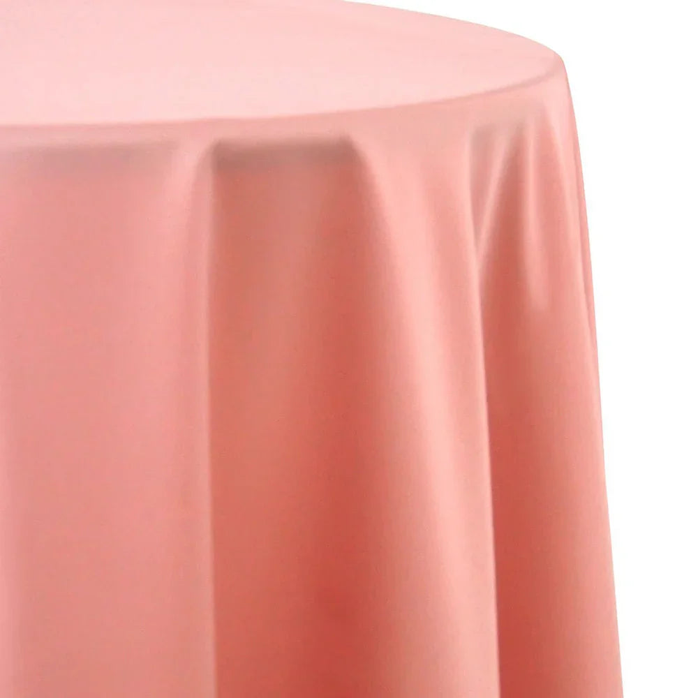 ROUND TABLECLOTH SATIN, premium satin finish, ideal for special occasions. Round design, 335cm diameter, enhancing any event setting with elegance.