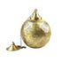 Brass Hanging Pendant with chain, featuring a perforated design for holding a candle, ideal for enhancing event decor with warm lighting.