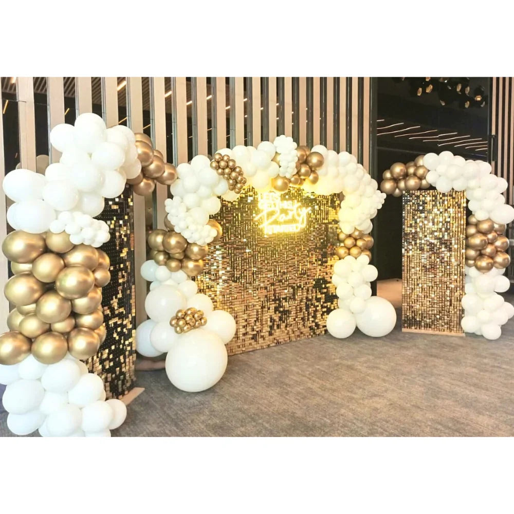 Golden Glam Wall Balloon Bakcdrop