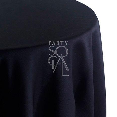 Round Tablecloth Linen Blend with logo, highlighting premium fabric suitable for various events. Ideal for enhancing any occasion&