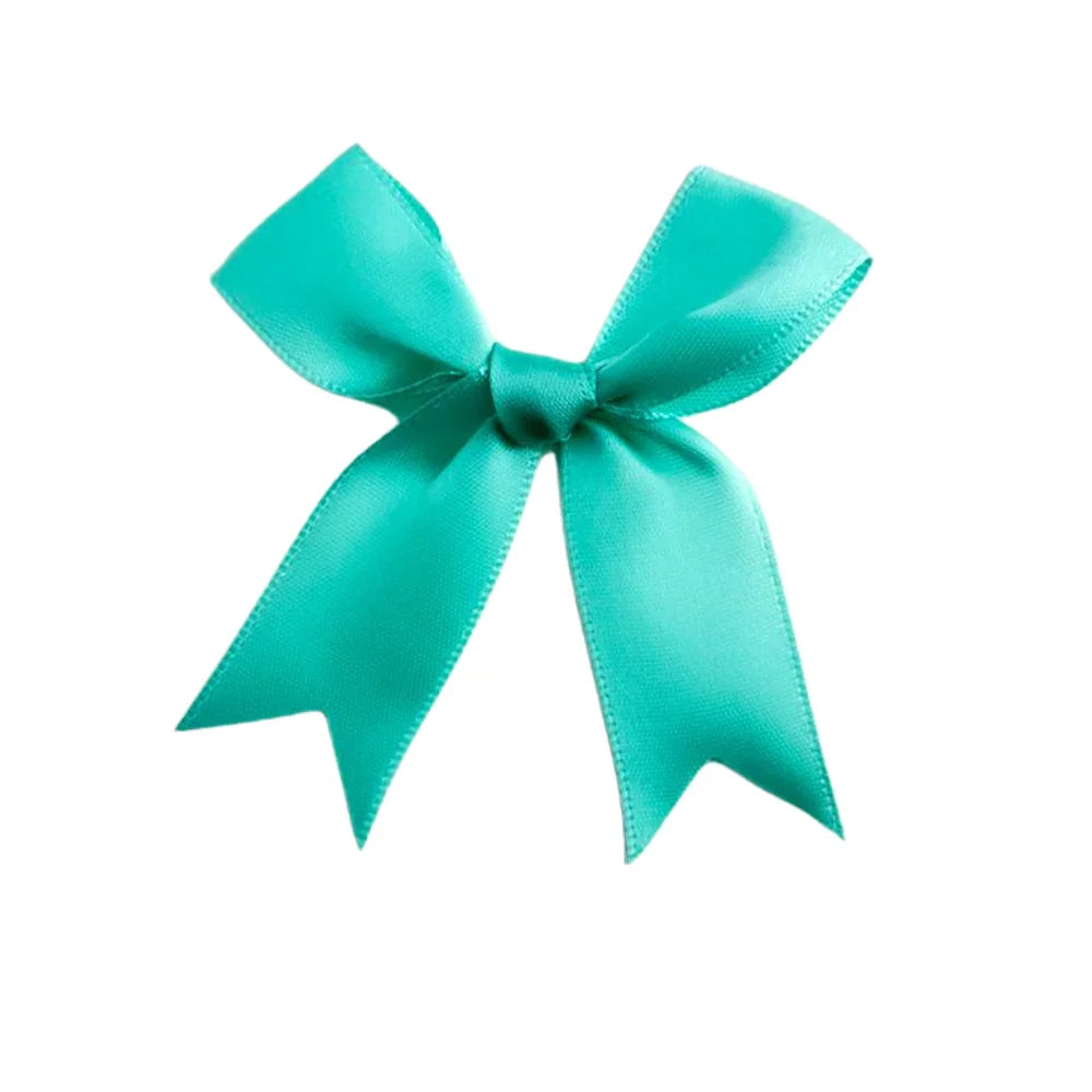 Teal Bow featuring a decorative green ribbon with a bow, ideal for enhancing party decorations or gift presentations from Party Social.