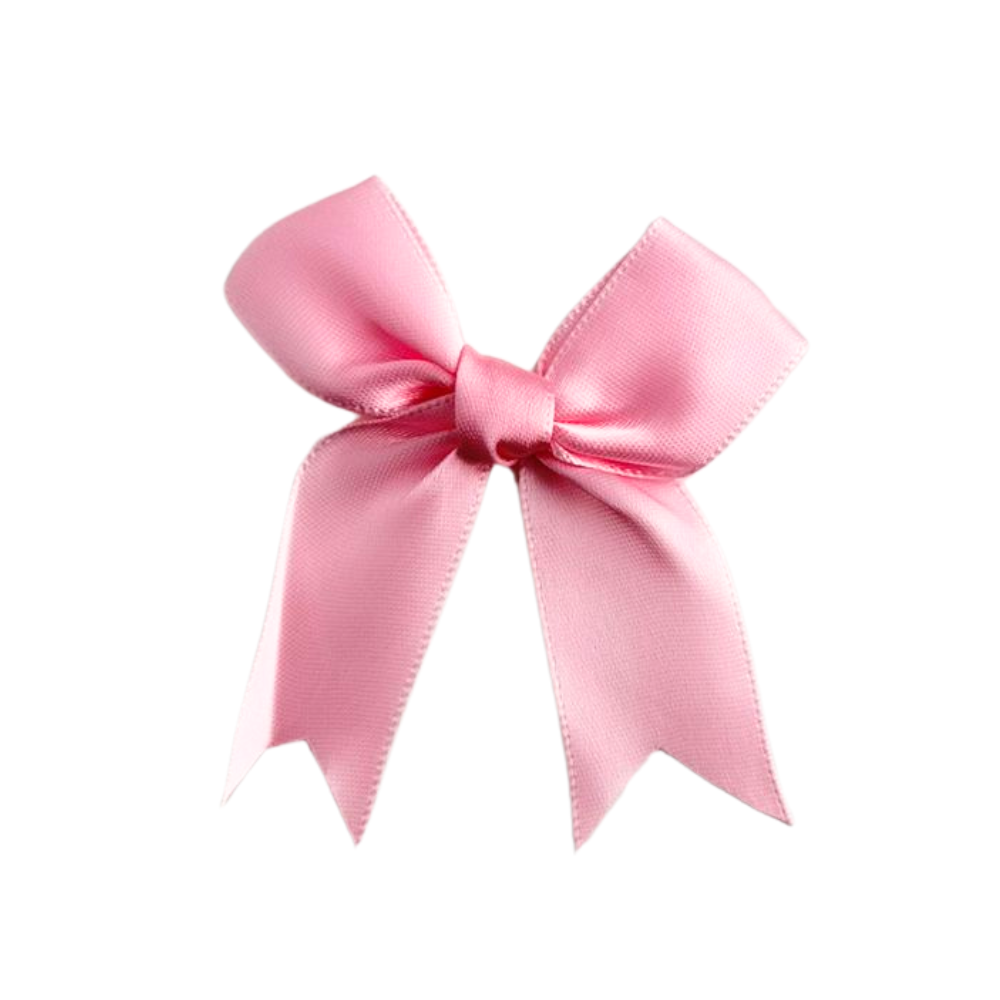 Pink Bow: A decorative pink ribbon with a bow, ideal for party decorations or gift embellishments from Party Social.