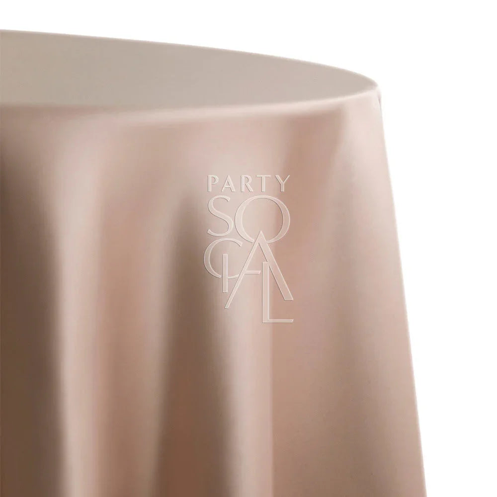 Round satin tablecloth, 335cm diameter, ideal for special occasions from Party Social.