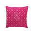 CUSHION COVER BROCADE: A decorative throw pillow cover with a floral brocade pattern, perfect for adding elegance to any party or event setting.