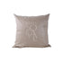 CUSHION COVER LINEN BLEND with logo, featuring a soft linen fabric. Available in multiple sizes, ideal for event decor.