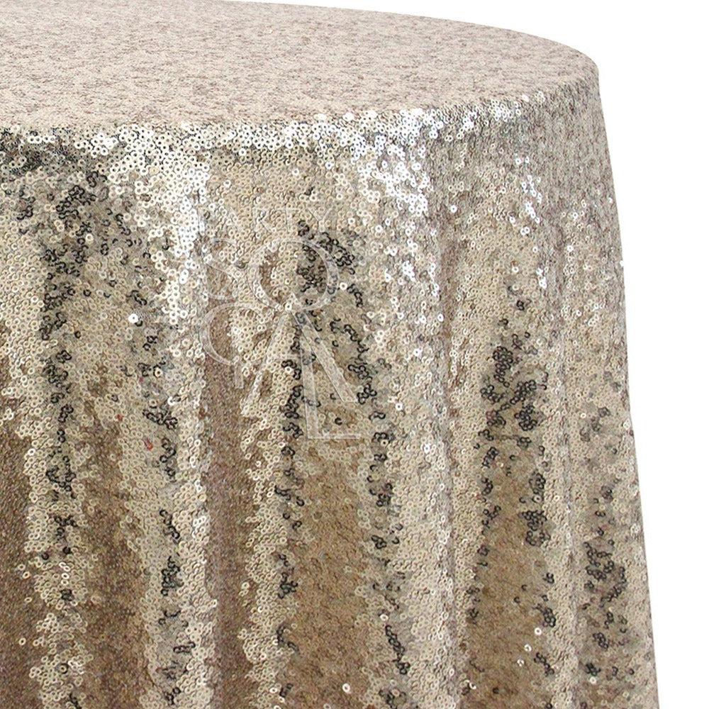 Round tablecloth sequin, ideal for special occasions, featuring a premium sequin design that adds elegance to any event setting.