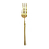 CUTLERY LUXE GOLD: A sophisticated gold fork from Party Social, designed to elevate event dining with its high-quality stainless steel and radiant polish.