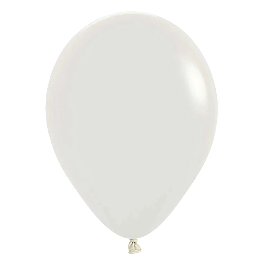 Pastel Dusk Cream balloon with string, ideal for party decorations, from Party Social.