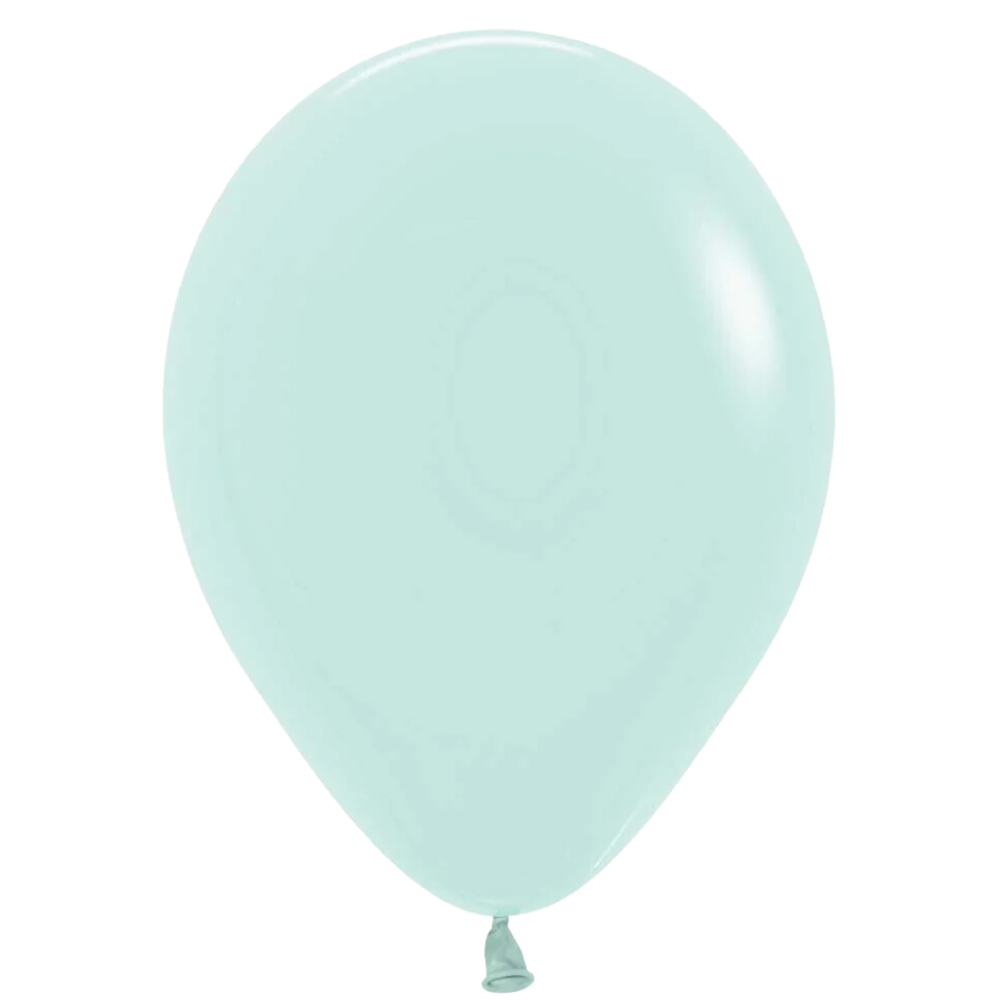 Pastel Green balloon, ideal for parties and events, featured on a white background. Perfect for enhancing festive atmospheres.