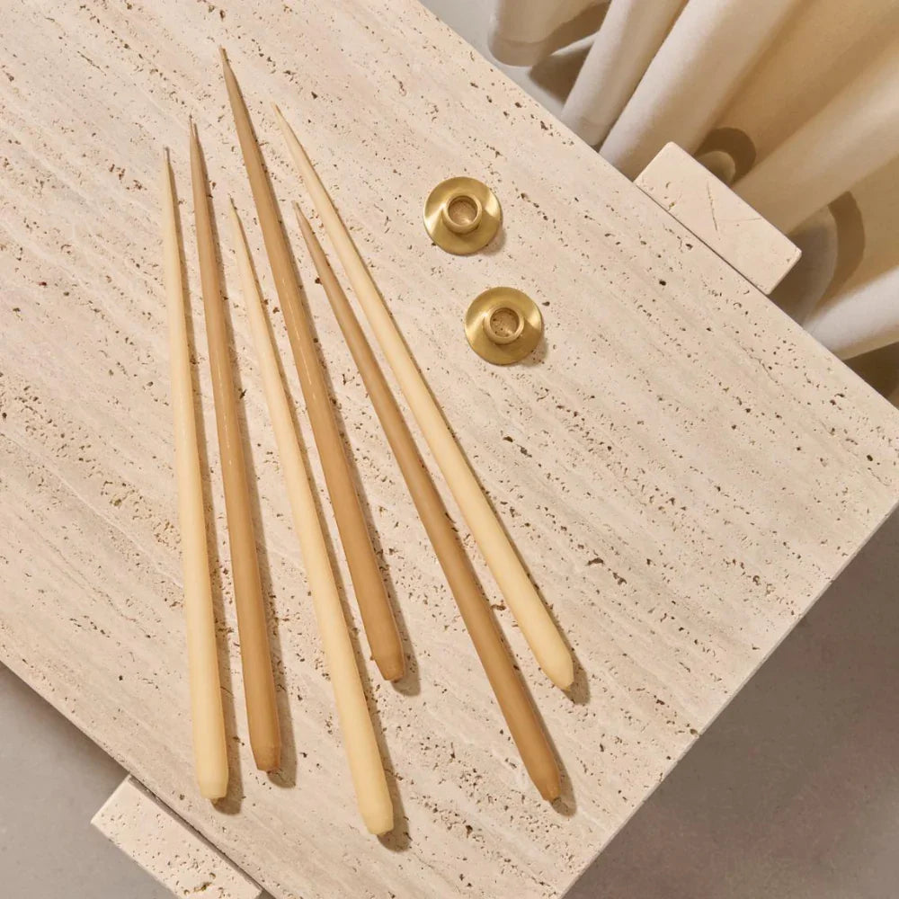 Slim Tapered Smokeless and Dripless Candles, 32cm, elegantly displayed on a table, ideal for enhancing any event&