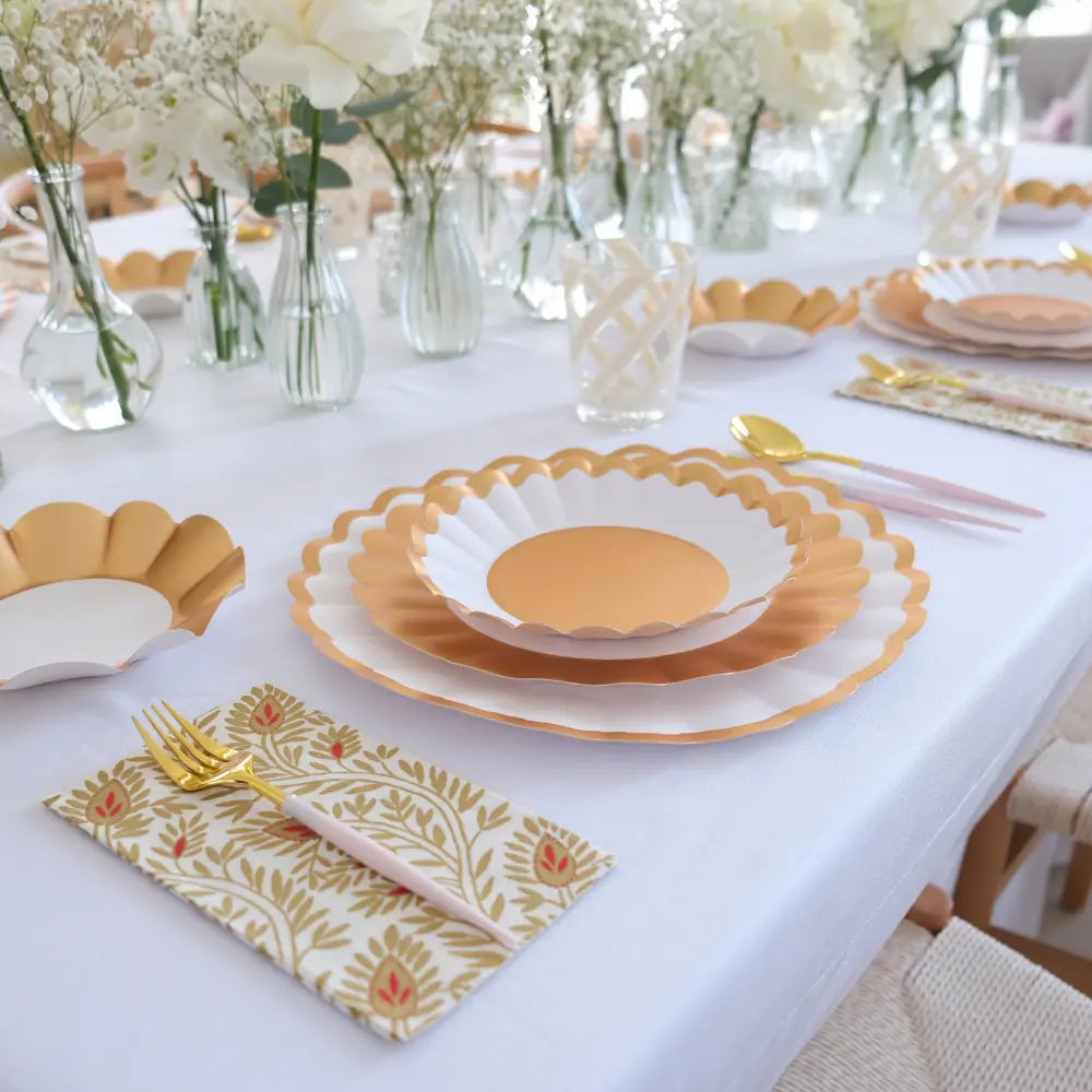 Lotus Paper Dinner Plate- 8 Per Package