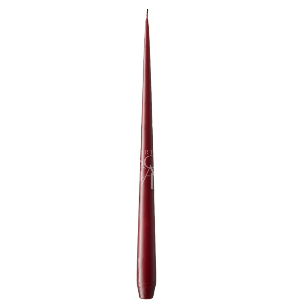 Tapered Smokeless and Dripless Candle, 42cm, crafted artisanally in Denmark, ideal for adding elegance to events and gatherings.