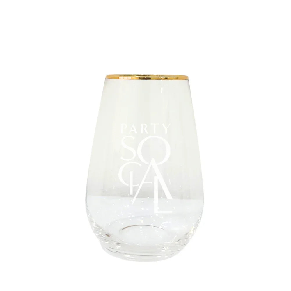 Golden Edge Glasses with a gold rim, ideal for elevating any event&