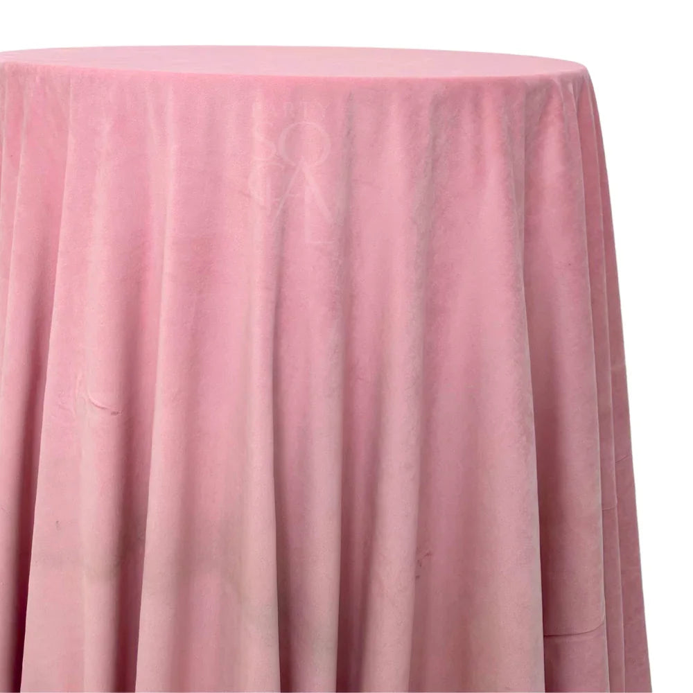 ROUND TABLECLOTH VELVET, ideal for special occasions, offers a luxurious touch with its elegant velvet texture, perfect for enhancing any event&