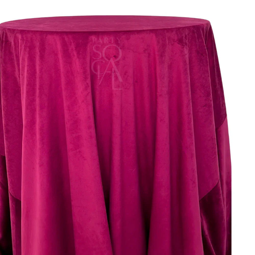 Round Tablecloth Velvet, ideal for special occasions, offering a luxurious touch to any event setting with versatile color options.