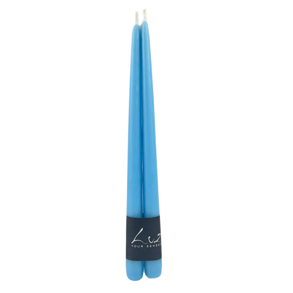 Tapered Smokeless Candles, 30cm - A set of two elegant, artisan-made, dripless candles, perfect for adding warm ambience to any event setting.