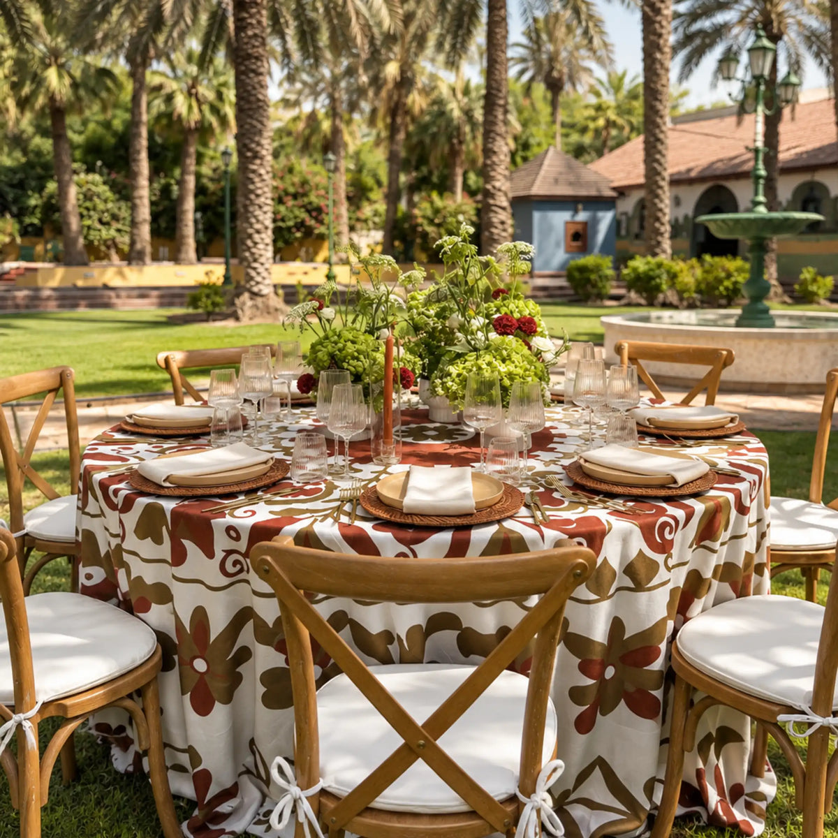 The Tuscan Garden - Dinner Setup