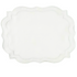 Scalloped Linen Placemats - 4 per pack, featuring elegant scalloped edges, ideal for enhancing special table setups with a premium flax linen finish.