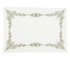 Oriental Pure Linen Placemat, 2 per pack, featuring intricate green embroidery, ideal for enhancing elegant table setups.