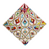 Arabesque Polyester Linen Napkin (4pcs) featuring a vibrant, symmetrical pattern, perfect for adding an elegant touch to your table setup. Ideal for special occasions.