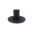 Low Candle Holder, a sleek black cylinder ideal for rustic or premium events, part of Party Social&