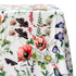 BUTTERFLY MEADOWS RECTANGULAR TABLECLOTH featuring a floral pattern with a black and red butterfly, perfect for elevating special occasion dining setups.