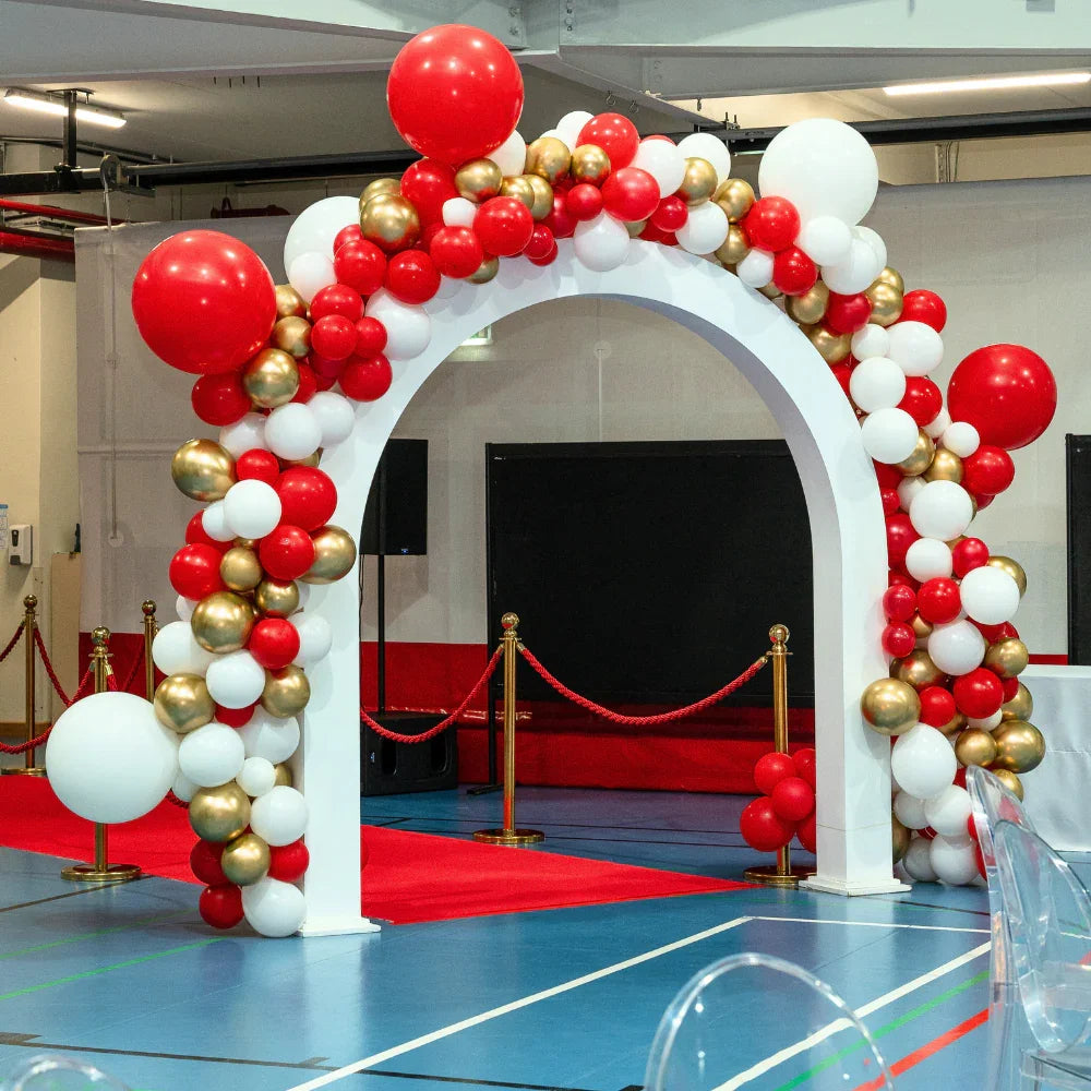 U-Shaped Balloon Arch for events, ideal for parties like graduations and birthdays. Customizable colors enhance any celebration, available from Party Social.