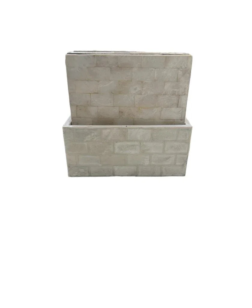 Coaster Seashells - A premium rectangular box with an open lid, showcasing high-quality coasters.