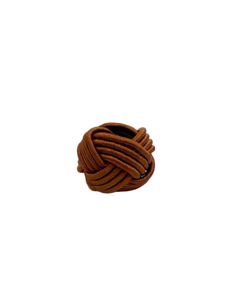 Cotton Knot Napkin Ring - 6 per pack, a stylish and durable accessory for your dining experience.