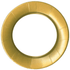 Gold circular frame for Linen Border Paper Salad & Dessert Plates - 8 Per Package. Elevate your table setting with elegant paper dinnerware from Caspari.