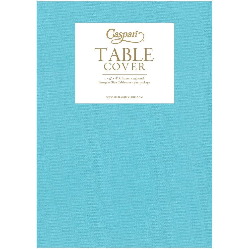 Paper Linen Solid Table Cover - a reusable, plush tablecloth alternative with beautiful colors and finishes, coordinating with Caspari designs. Durable and absorbent material for surface protection.
