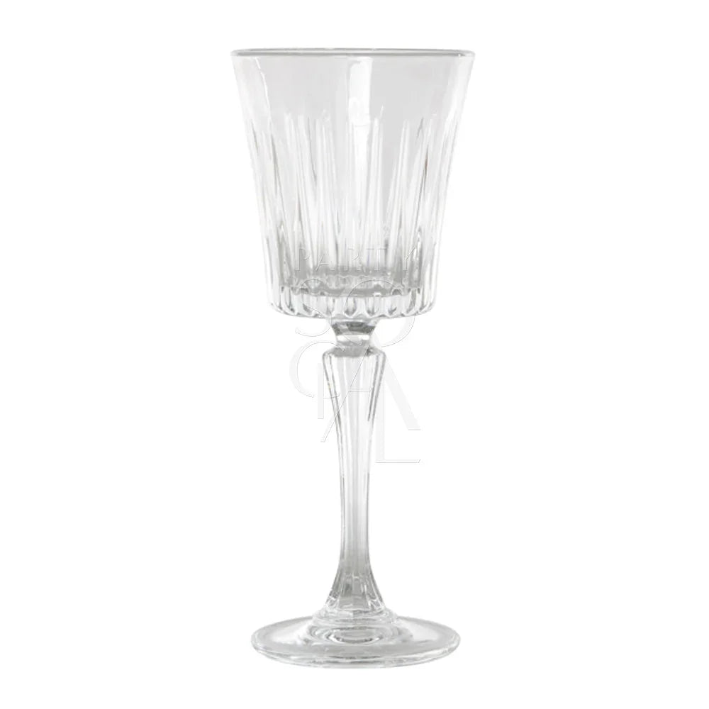 CRYSTAL PARIS GLASSES: Elegant, long-stemmed crystal glassware, perfect for enhancing any premium event or dinner party with a polished finish. Ideal for upscale table settings.