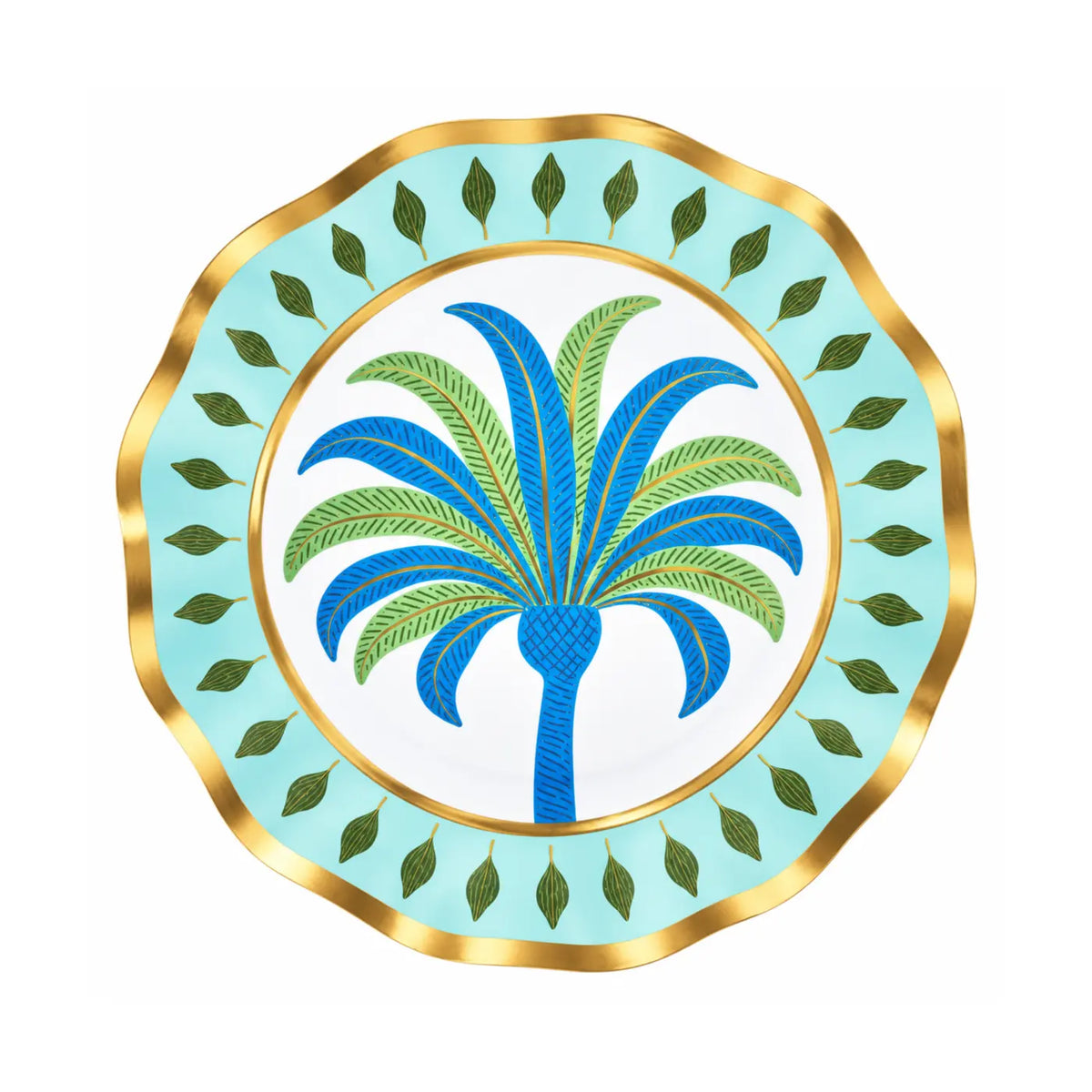 Preppy Palm Salad Plate