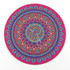 Round Die Cut Placemat showcasing a captivating mandala motif, perfect for adding vibrancy to your table setup. Ideal for special events and themed parties. Available in 3 colors.