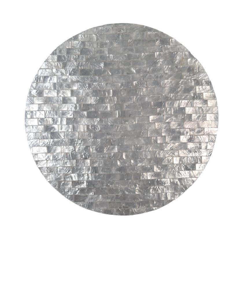 Round Shell Placemat, 1 each, a chic and durable addition to your table setups for any meal.