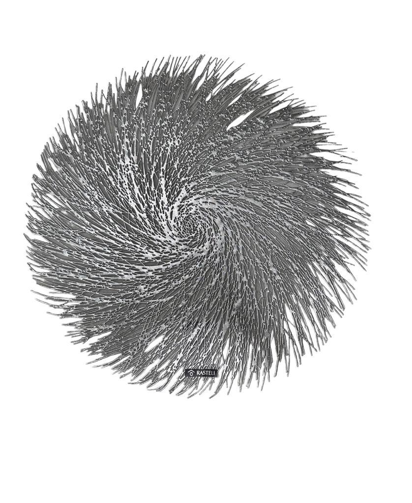 A durable and stylish Round Swirl Placemat, 38cm, perfect for any meal.