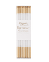 A box of 16 slim birthday candles for elegant and whimsical flair on cakes and cupcakes. Celebrate colorfully for birthdays and special occasions.