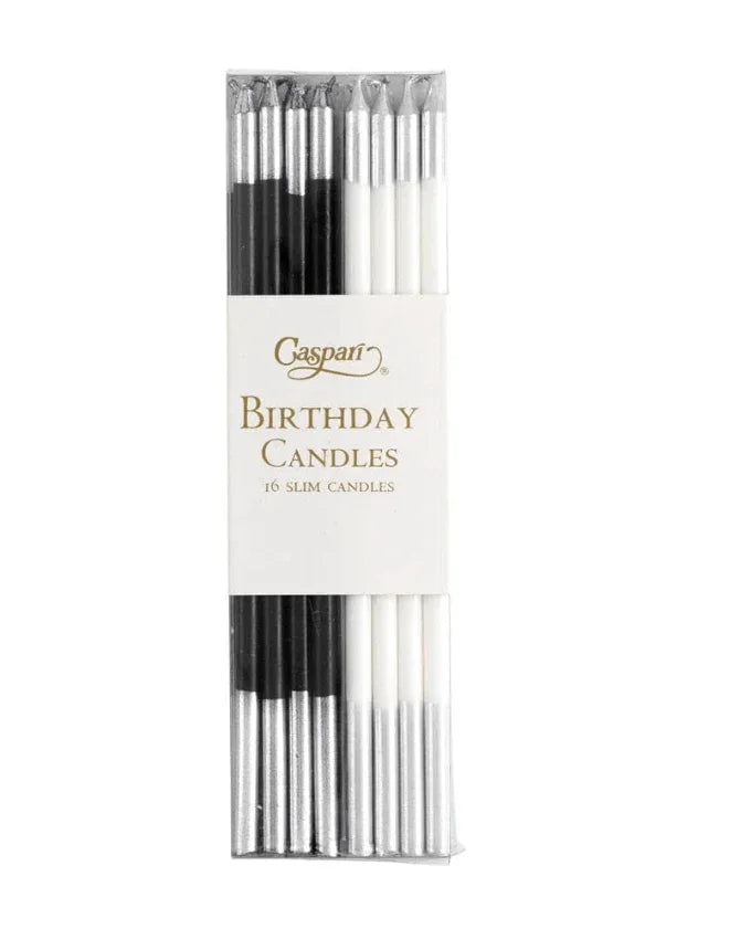 Slim Birthday Candles - 16 candles in a pack, adding elegant and whimsical flair to cakes and cupcakes for birthdays and special occasions.