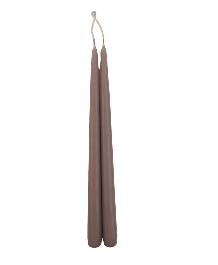 Tapered Smokeless Candles, 30cm: A pair of elegant artisan-made candles, adding warm ambience to any setting. Sold in sets of 2.