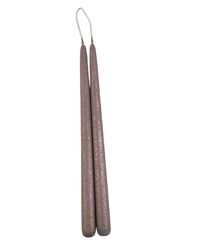 Tapered Smokeless Candles, 30cm, add warm ambience to any setting. Artisan-made in Belgium to highest standards. Sold in sets of 2.