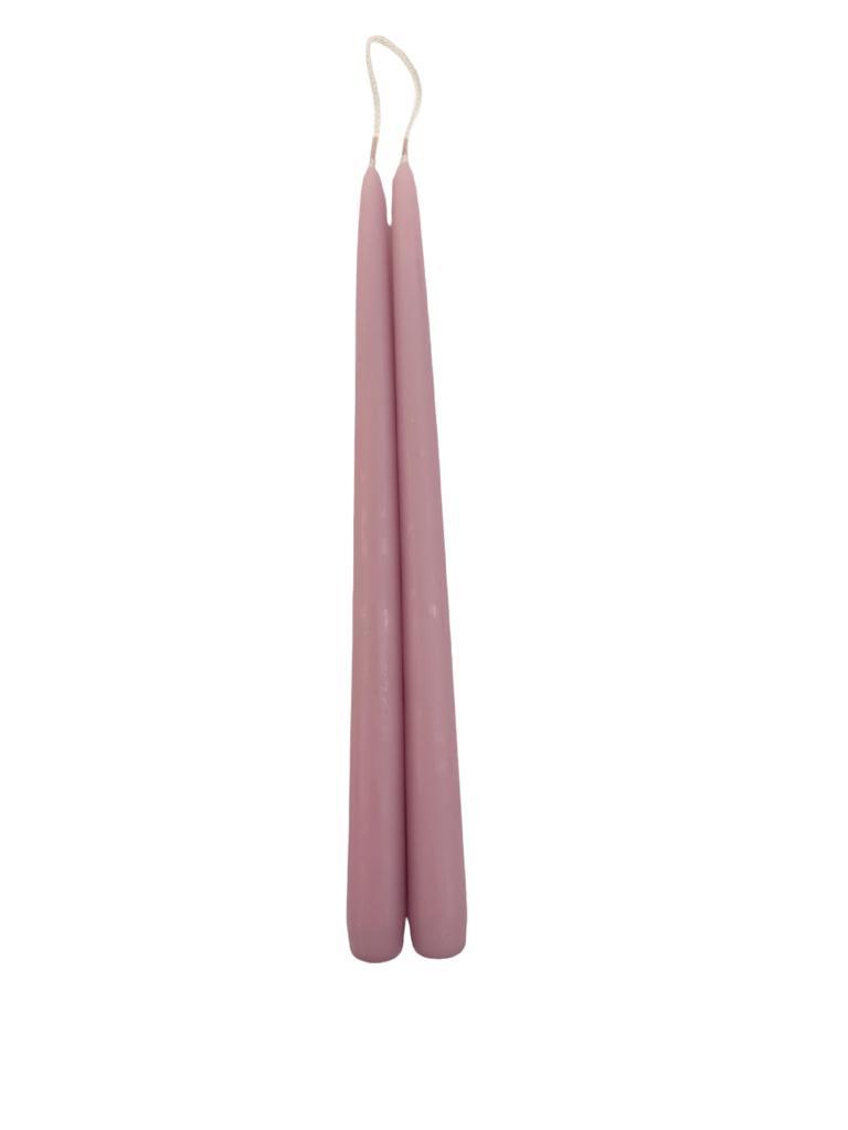 Tapered Smokeless Candles, 30cm: A pair of elegant artisan-made candles, perfect for adding a warm ambience to any setting.