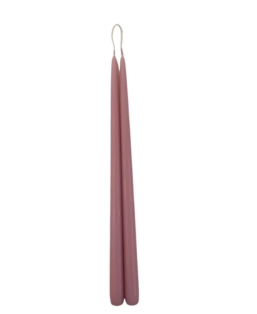 Tapered Smokeless Candles, 40cm, adding warm ambience to any setting. Crafted in Belgium to the highest standards. Sold in sets of 2.