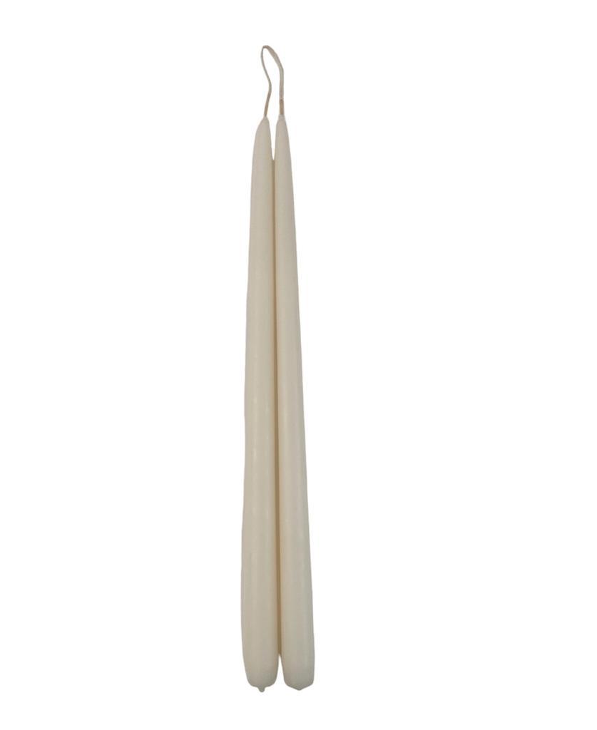 Tapered Smokeless Candles, 40cm, add warm ambience to any setting. Handcrafted in Belgium to the highest standards. Set of 2.